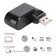 thumbnail image 3 of Hub Docking Station Hub De 3 Puertos USB2.0 Divisor Accesorio De Computadora Giratorio Delgado Ligero Negro, 3 of 7