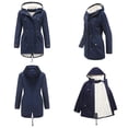 thumbnail image 4 of Abrigo de invierno para mujer, parka de invierno con forro cálido, chaqueta de invierno de longitud media, parka de invierno con capucha de piel, abrigo grueso, tallas grandes, 4 of 4