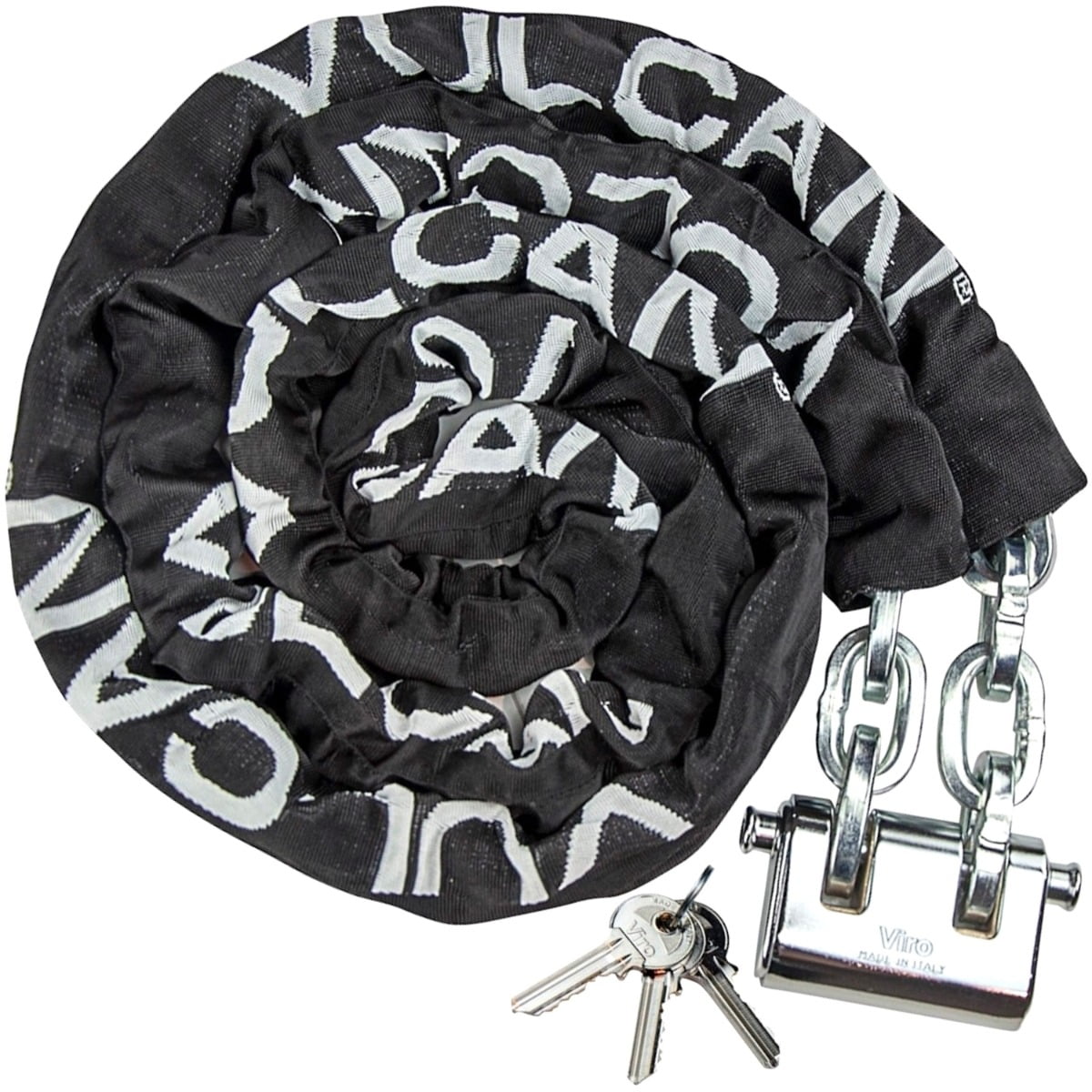 VULCAN Security Chain and Lock Kit Premium CaseHardened 5/16 Inch
