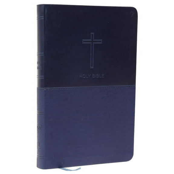 NKJV, Value Thinline Bible, Standard Print, Imitation Leather, Blue, Red Letter Edition, (Hardcover)