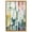 Gold Frame, variant on Greenery Raindrops High-Gloss Frameless Acrylic Glass Wall Art Green Abstract Wall by Art Remedy, Ready to Hang, 10 x 15