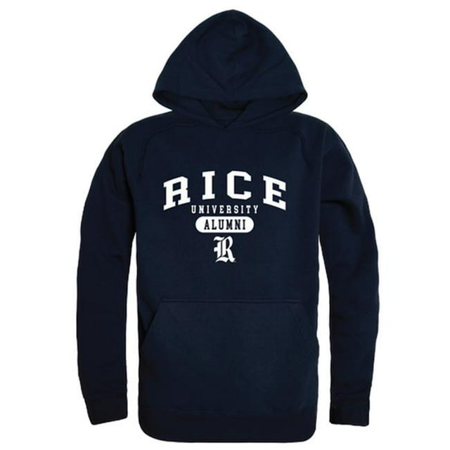W Republic 561-172-NVY-02 Men Rice Owls Alumni Hoodie, Navy - Medium