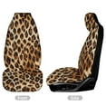 thumbnail image 3 of Animal Cheetah Print Car Seat Covers Car Accessories Pack of 2 Universal Front Seat Protective Cover, 3 of 5