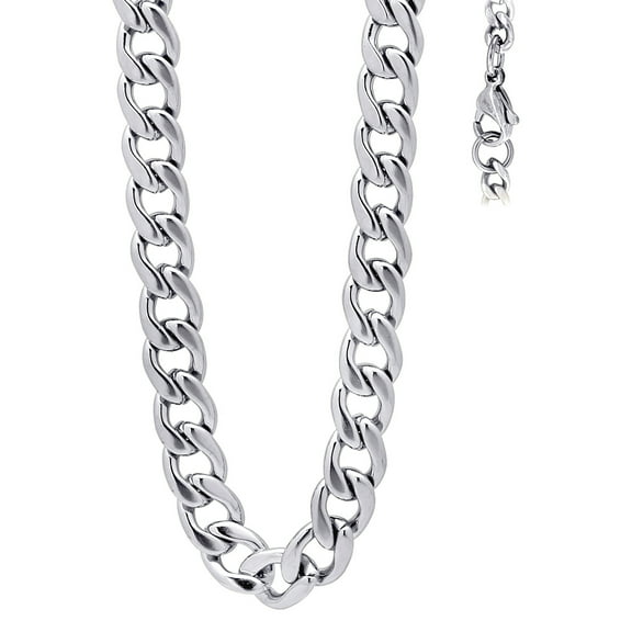 Stainless Steel Unisex 6mm 20 Inch Comfort Curb Fashion Link Chain Necklace Chain Necklace for Women and Men