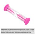 thumbnail image 3 of Uxcell 4 Pack 1 Minute Sand Timer Small Sandy Clock Count Down Sand Glass In Cooking Exercise 2.5 x 8.5 cm Pink, 3 of 5