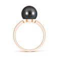 thumbnail image 2 of ANGARA Classic Tahitian Cultured Pearl Solitaire Ring in 14K Rose Gold for Women | June Birthstone, Birthday, Anniversary, Jewelry Gift for Women | Pearl Ring, 2 of 8