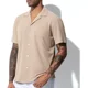 thumbnail image 4 of Camisa Formal Hombre Camisa Casual Manga Corta Arjen Kroos, 4 of 7