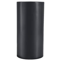 Serene Spaces Living Black Ceramic Cylinder Vase, Measures 8" T & 4" Dia.