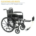 thumbnail image 4 of Drive Medical Silver Sport 2 Wheelchair, Non Removable Fixed Arms, Elevating Leg Rests, 18" Seat, 4 of 6