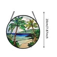 thumbnail image 3 of Hangs Category Stained Window Hanging For Home Garden Colorful Light Ornament Inspiring Glass Art Display, 3 of 6