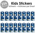 thumbnail image 2 of Big Dot of Happiness Hanukkah Menorah - Chanukah Holiday Party Favor Kids Stickers - 16 Sheets - 256 Stickers, 2 of 7