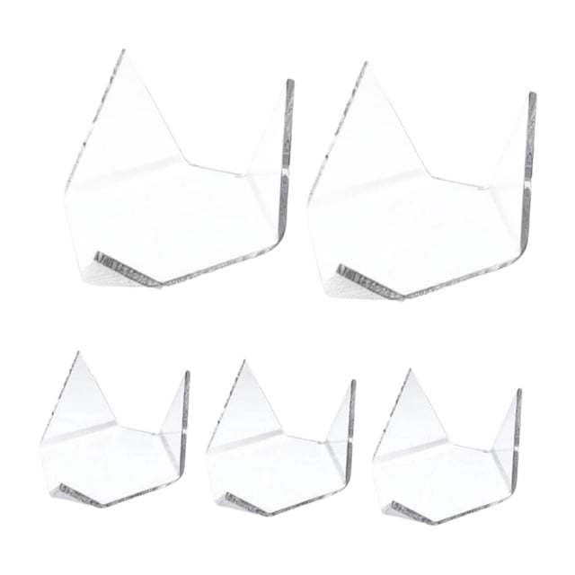 Soporte de exhibición triangular acrílico Strade Fareast Limited 5 piezas 39x19 cm