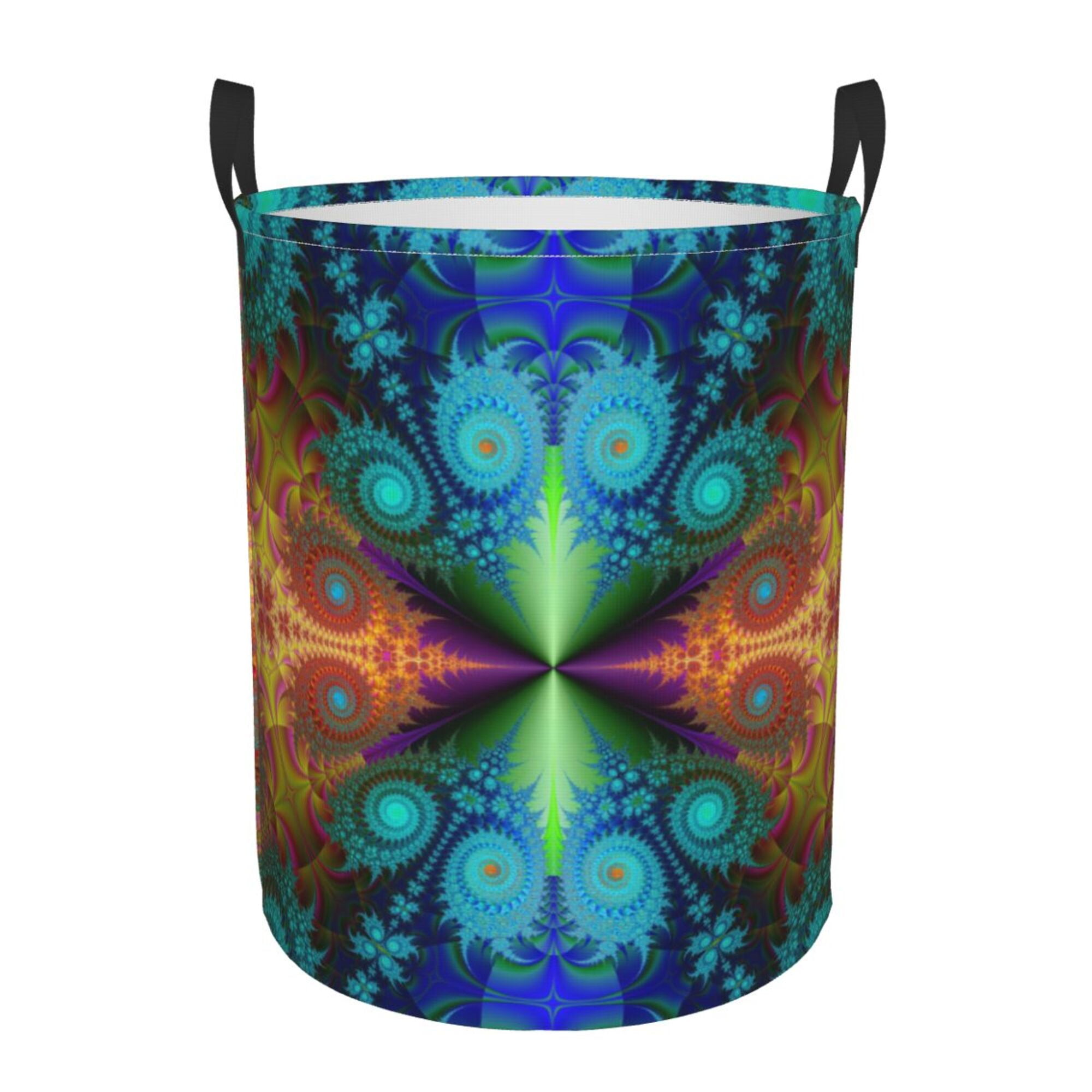Psychedelic Print Laundry Basket