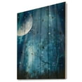 thumbnail image 1 of Design Art - Grande Lune dans une Forêt Bleue, 1 of 5