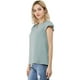 thumbnail image 2 of Camiseta Manga Tulipán Allegra K Cuello En V Azul pálido XS, 2 of 5