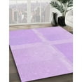 thumbnail image 3 of Ahgly Company Machine Washable Indoor Round Transitional Heliotrope Purple Area Rugs, 7' Round, 3 of 7