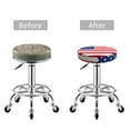 Cauagu America Flags3 Print Round Stool Covers,Seat Cushion for Round