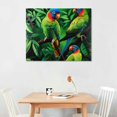 thumbnail image 2 of Orinice Parrots Tree Branch Leaves Fine Art Aesthetic Poster & Print Wall Painting for Classroom Kitchen Office Farmhouse Bathroom Room Decor Canvas Prints Wall Art Living Room Bedroom Home, 2 of 6