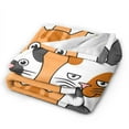 thumbnail image 2 of Kll Fleece Blanket Plush Throw Blanket Funny Cats,Soft Fuzzy Cozy Flannel Blanket For Couch Sofa Bed.(60"X50"), 2 of 9