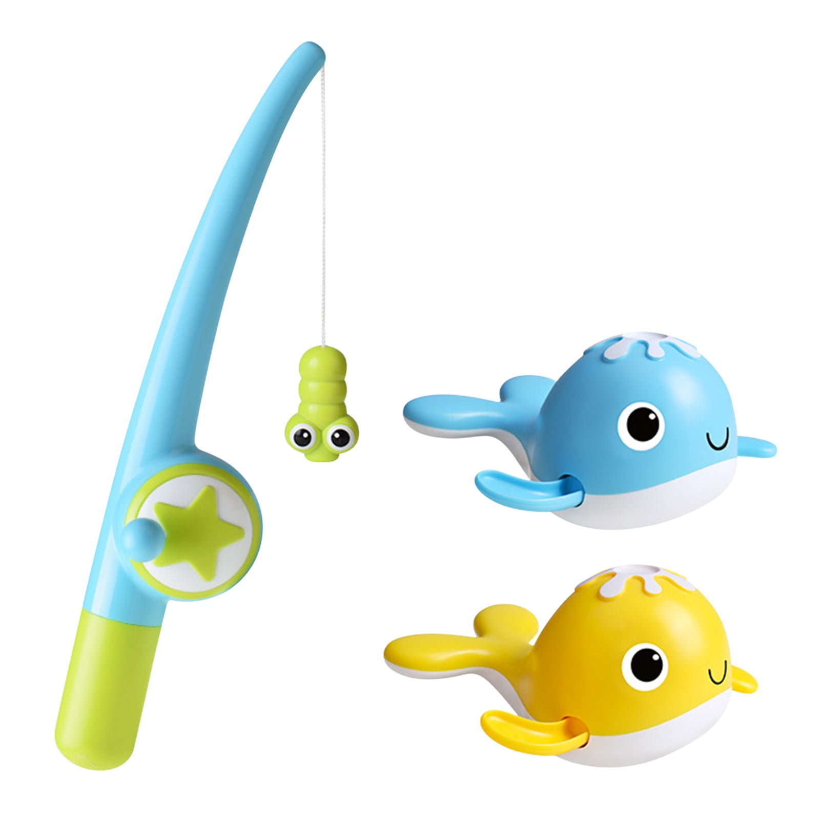 Bath toys for babies, fishing bath toy set with fishing rod and fishing  net, swimming bath tub pool toy clockwork swimming pool toy For babies and