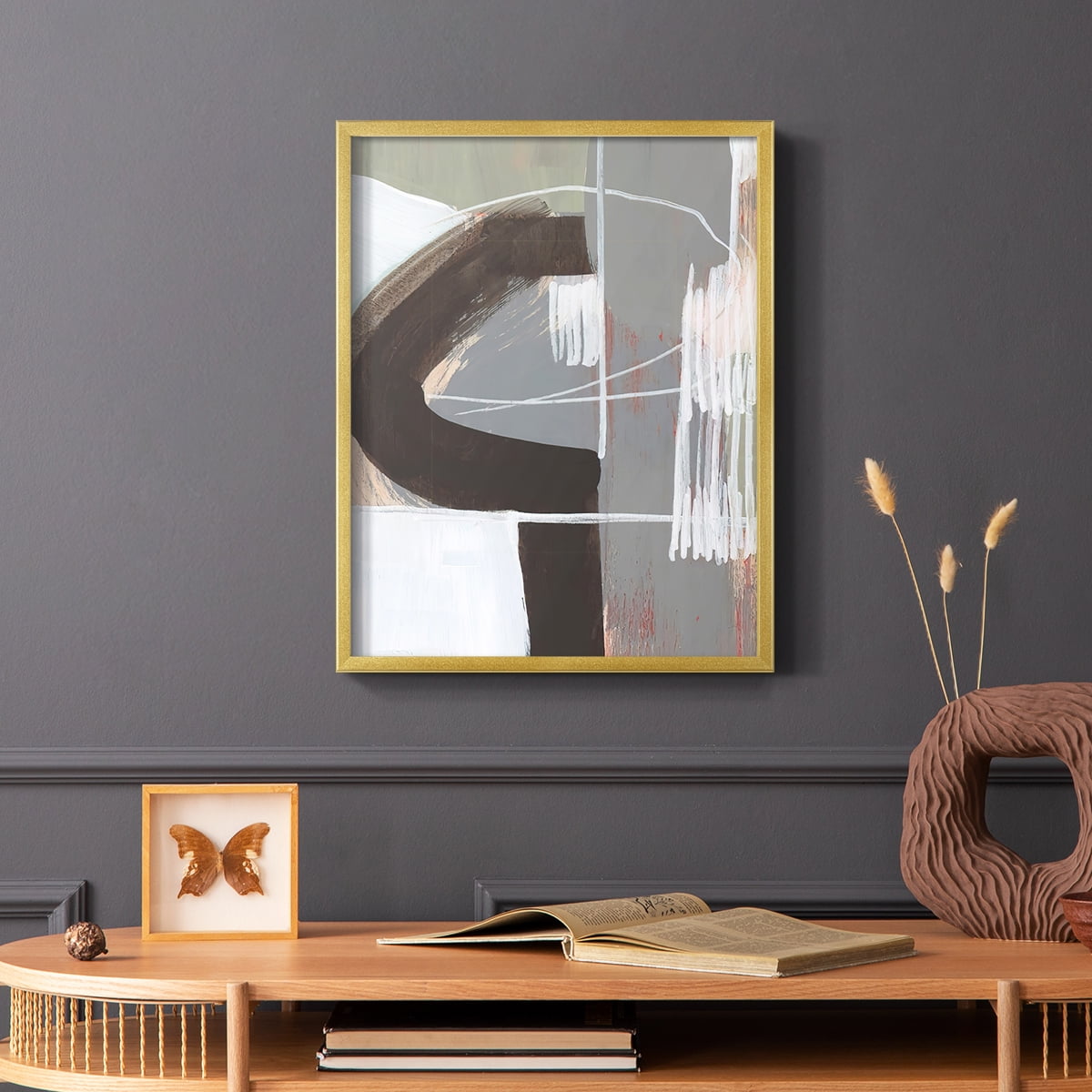 Arching Neutrals IV in Paper Solid Wood 22 x 28 Framed Print