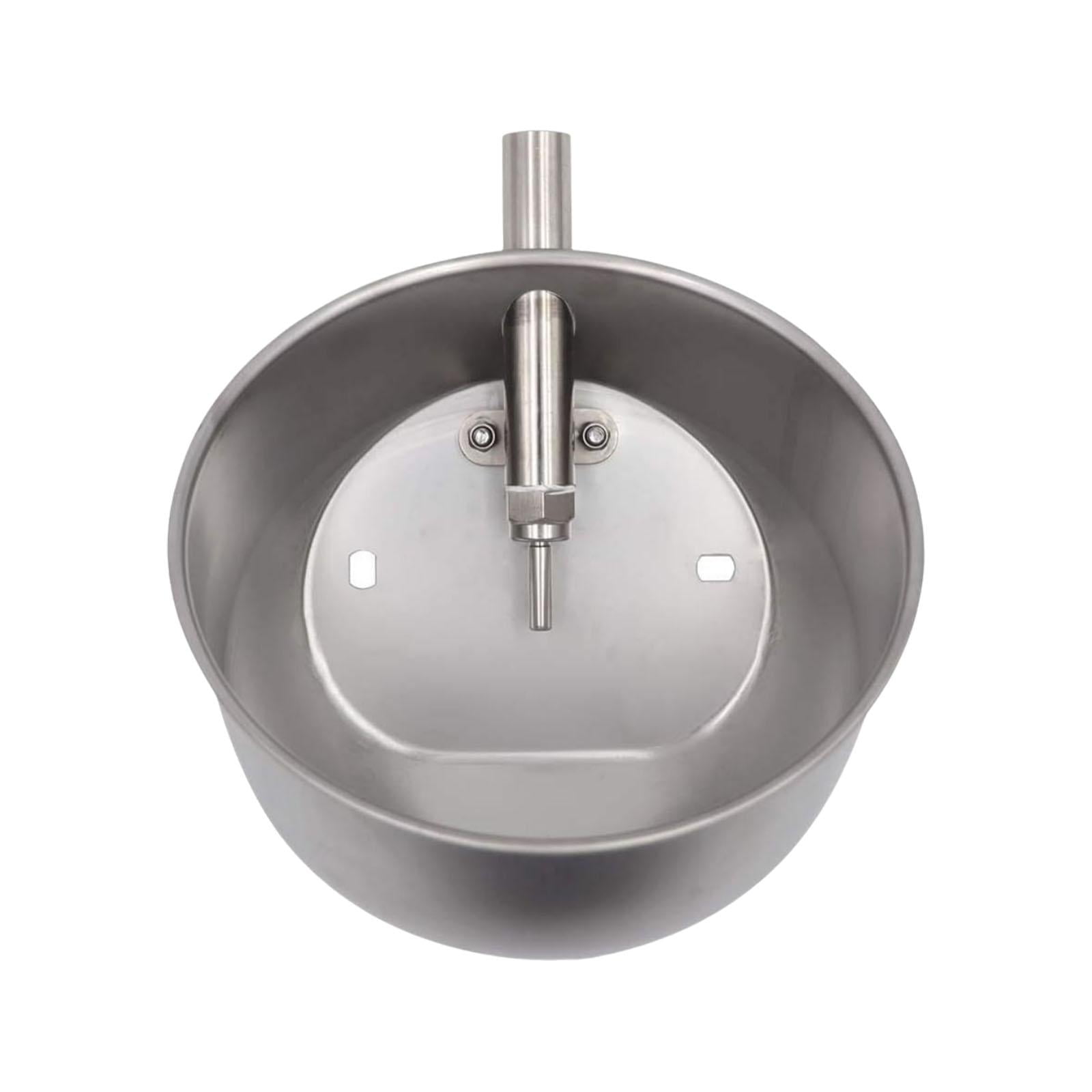 FITYLE Automatic Pig Waterer Heavy Duty Water Trough Animal Waterer Bowl Stainless Steel Pig Water Bowl for Piglets Pig Farm Animals XL