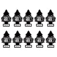 thumbnail image 2 of LITTLE TREES Car Air Freshener Hanging Paper Tree, Provides Long Lasting Scent for Car or Home, Black Ice, 10-Pack, 2 of 10
