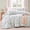 Aqua Tropical, variant on 100% Cotton King Duvet Cover, Mint Green Floral Duvet Cover Set King Size, 3-Piece Cottagecore Farmhouse Style Garden Botanical Bedding Set with Hidden Zipper & 8 Corner Ties