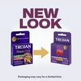 thumbnail image 3 of Trojan Pleasure Pack, Assorted Latex Lubricated Condoms for Men, Her Pleasure, Bareskin Studded, Ecstasy & Charged Varieties, 3 Count, 3 of 11