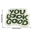 thumbnail image 3 of TIELUTT Mat with Contrast Letter Patterns Non Washable & Highly Absorbent for Knit Blanket Size Light Rugs for Living Room All the Feels Blanket Soft Pumpkin Blanket Area Rug for Classroom, 3 of 6