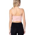 thumbnail image 3 of ShezPretty Women's Crop Top Cami Sleeveless Ribbed Spaghetti Strap Slim Fit Tank Top (M/L, Blush Pink), 3 of 5