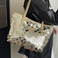 thumbnail image 5 of Sparkly Purses for Women, Women's Totes Bags with Zipper and Leather Handle, Trendy Glitter Purses for Women, 5 of 7