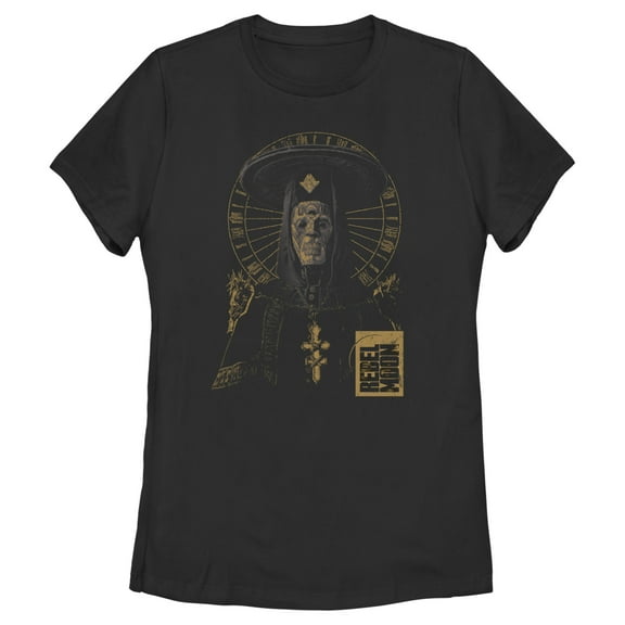 Women's Rebel Moon Imperium Priest Portrait Graphic Tee Black Medium