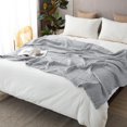 thumbnail image 5 of Muslin Cotton Blanket,Soft Throw Blankets for Couch,Muslin Cotton Throw Blanket, Lightweight Breathable Soft Blanket Multi-Purpose Washable Bed Sofa Blanket for Adult Summer(Pink 5x4.27ft), 5 of 5