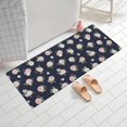 thumbnail image 2 of Pioneer Flower Floral Print Pattern Bathroom Rugs Mat, Non Slip Microfiber Bathroom Rug with Rubber Backing, Soft Mats for Bathroom Floor Tub Shower, 24"x60", 2 of 5