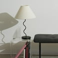 thumbnail image 5 of (2 pack) Brightech Squiggle 22" LED Table Lamp with Twisting Base and Ivory Empire Shade - Black, 5 of 12