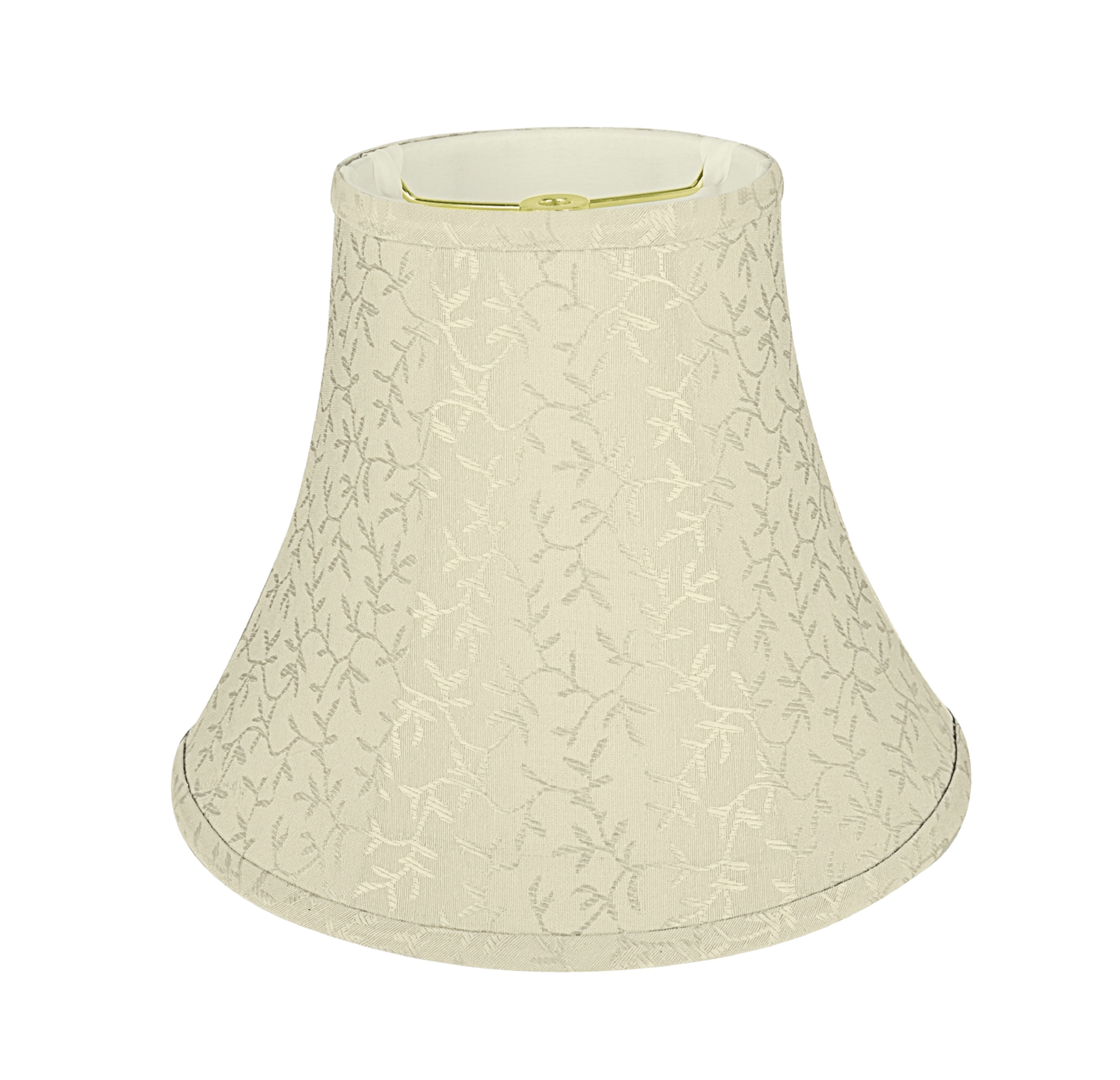Aspen Creative 30168 Transitional Bell Shape Spider Construction Lamp Shade in Beige, 12" wide (6" x 12" x 9-1/2")