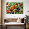 thumbnail image 3 of Elephant Stock Summer Floral Iii Wall Art - Horizontal Canvas Wall Art - Living Room Wall Decor - Floral And Botanical Canvas - Turquoise And Green Decor By Silvia Vassileva - 48" x 32", 3 of 8