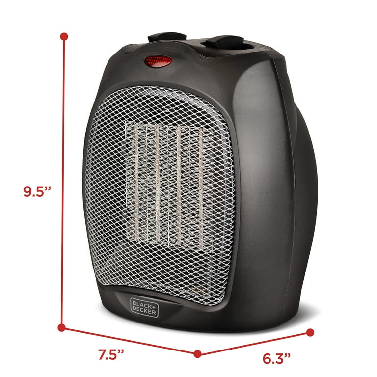 Ceramic Heater Portable Space Heater Black and Decker 1500 watt