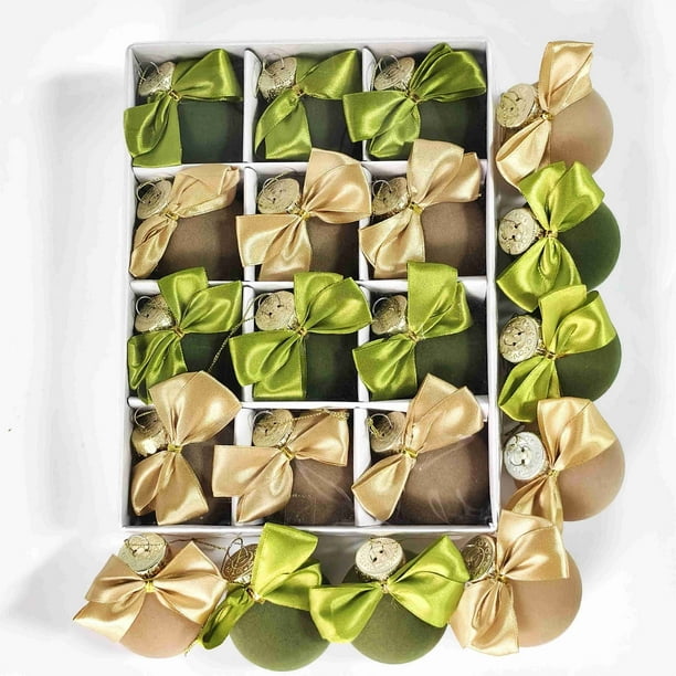 12 piezas de bolas navideñas de terciopelo Wonderland para decoración de árbol de Navidad para interiores y exteriores, para otoño, bodas, cumpleaños, Halloween, Acción de Gracias, Navidad y fiestas.