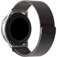 thumbnail image 1 of Compatible con Galaxy Watch 3 45 mm/Samsung Galaxy Watch 46 mm/Gear S3 Frontier/Classic Band, correa de acero inoxidable de 22 mm de repuesto para reloj inteligente Ticwatch Pro (negro), 1 of 4