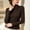Coffee, variant on Vinsonshop Womens Fleece Lined Thermal Shirts Long Sleeve Cross Wrap Mock Neck Slim Fit Base Layer Winter Warm Undershirts Fall Clothes Black L