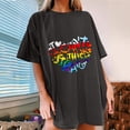 thumbnail image 2 of RKSTN T-Shirt Femme Fierté Arc-en-Ciel T-Shirts Graphiques T-Shirt à Inscription T-Shirt LGBT Égalité T-Shirts Décontractés Grande Taille Manches Courtes Hauts, 2 of 7