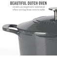 thumbnail image 4 of Martha Stewart Gatwick 4 Quart Enamel Cast Iron Dutch Oven - Grey, 4 of 10