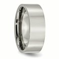 thumbnail image 4 of Titanium 8mm Wedding Band Ring Man Classic Flat  For Dad Mens  For Him, 4 of 11