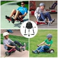 thumbnail image 5 of Hoverboard Go Kart Kit Hoverboard Seat Attachment Hoverkart Length-adjustable go kart Seat for Hoverboard in 6.5”-10”White, 5 of 5