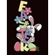 thumbnail image 3 of Camiseta de verano para mujer con Cuello RedondoWomen's Easter Bunny Graphic T-Shirt - Casual Black Crew Neck Short Sleeve Top, Soft, Vibrant ColorCamisetas de verano para mujer, manga corta, cuell, 3 of 6
