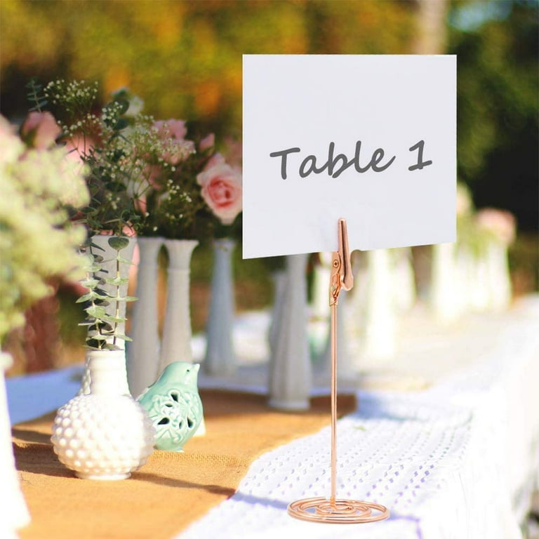 Table number holder picks outlet