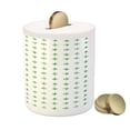 thumbnail image 3 of Green and White Piggy Bank, Pattern with Watercolor Style Plus Signs Geometric and Modern, Ceramic Coin Bank Money Box for Cash Saving, 3.6" X 3.2", Reseda Green and White, by Ambesonne, 3 of 4