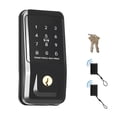 thumbnail image 1 of KFFKFF Keyless Entry Door Lock, Touchpad Electronic Deadbolt with IC Card, Customizable User Codes, Keyed Entry, Auto Lock, Anti-Peeking Password,Matte Black, 1 of 9